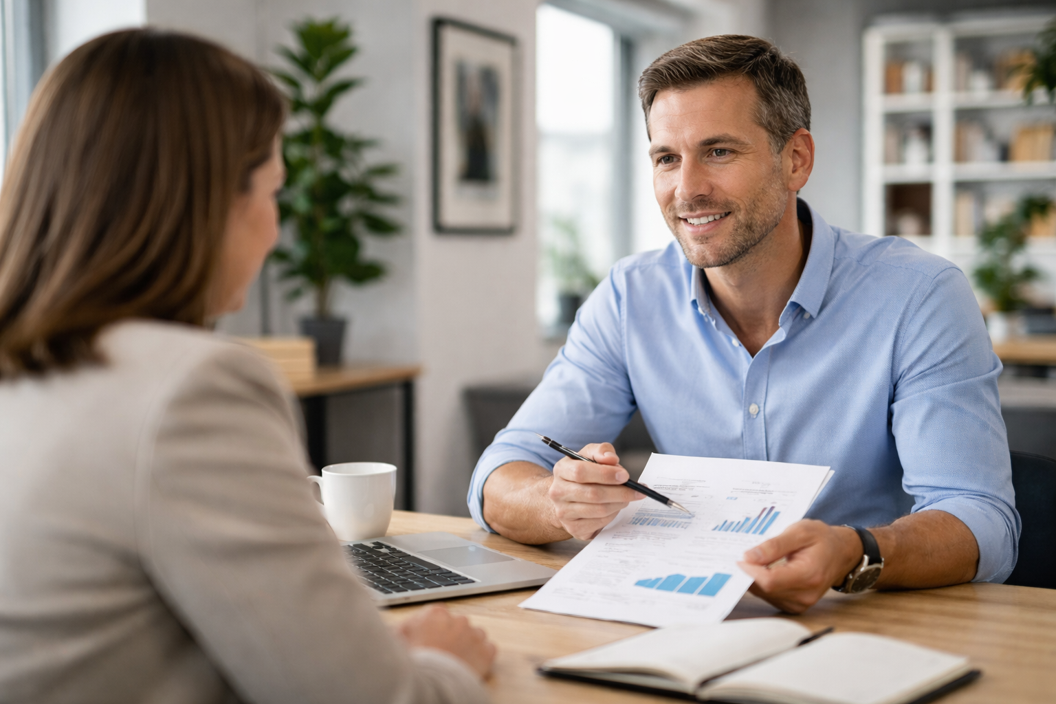 image of teacher using a smartboard (for edtech)